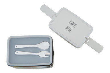 Grub Tub Black Lunch Box With Cutlery - image 8