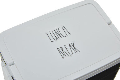 Grub Tub Black Lunch Box With Cutlery