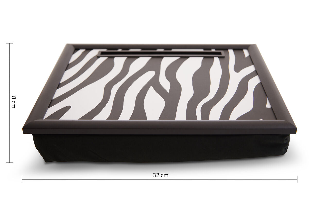 Portada Mono Zebra Lap Tray With Ipad Holder