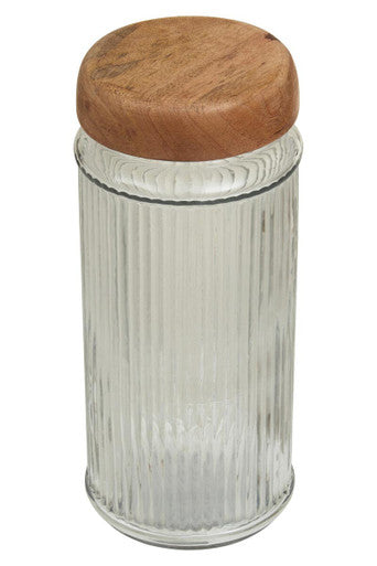 Garner Glass Storage Jar with Mango Wood Lid 2000ml - image 1