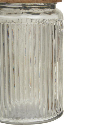 Garner Glass Storage Jar with Mango Wood Lid 1700ml