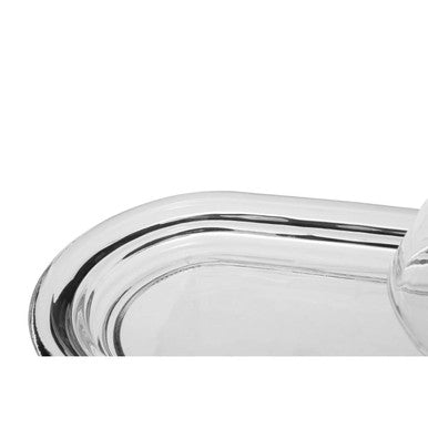 Olivia Clear Glass Butter Dish - image 7