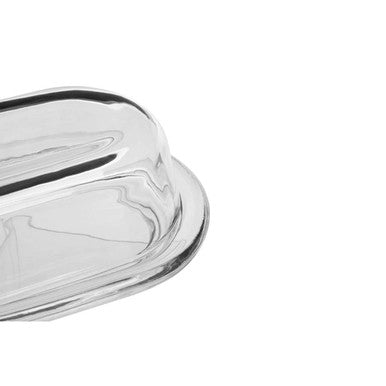 Olivia Clear Glass Butter Dish - image 9