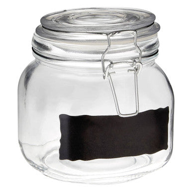 Small Glass Storage Jar With Clip Top Lid