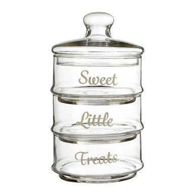 Olivia Stackable 3 Tier Glass Storage Jar - image 1