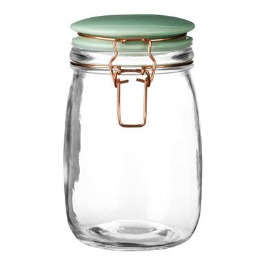 Retro Pastel Green Glass Jar- 1000ml