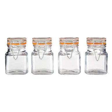 Luca Set Of 4 Luca Clip Top Lid Glass Jars - image 1