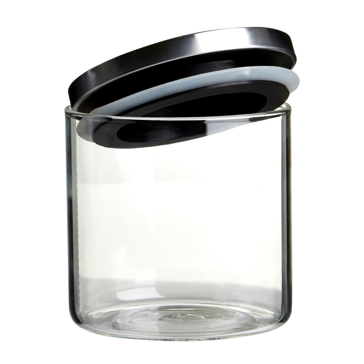 Freska Glass Storage Jar with Silver Lid 550ml
