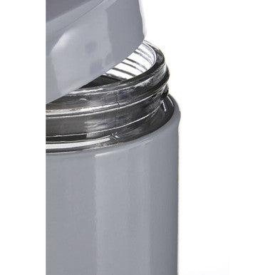Luca Grey Steel and Glass Storage Jar - 800ml - image 2