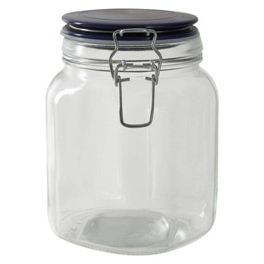 Glass Storage Jar 1050 Ml 3 Assorted Colours