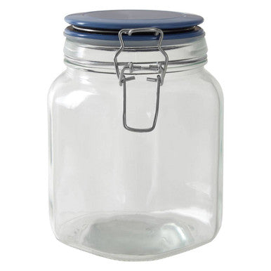 Glass Storage Jar 1050 Ml 3 Assorted Colours