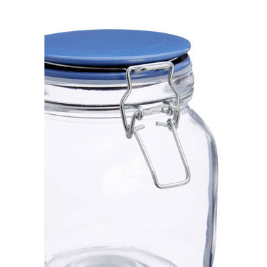 Glass Storage Jar 1050 Ml 3 Assorted Colours
