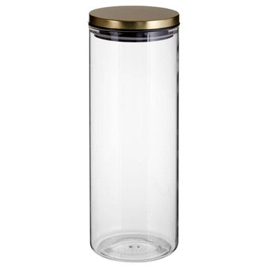 Freska Gold Lid Storage Jar 1600Ml