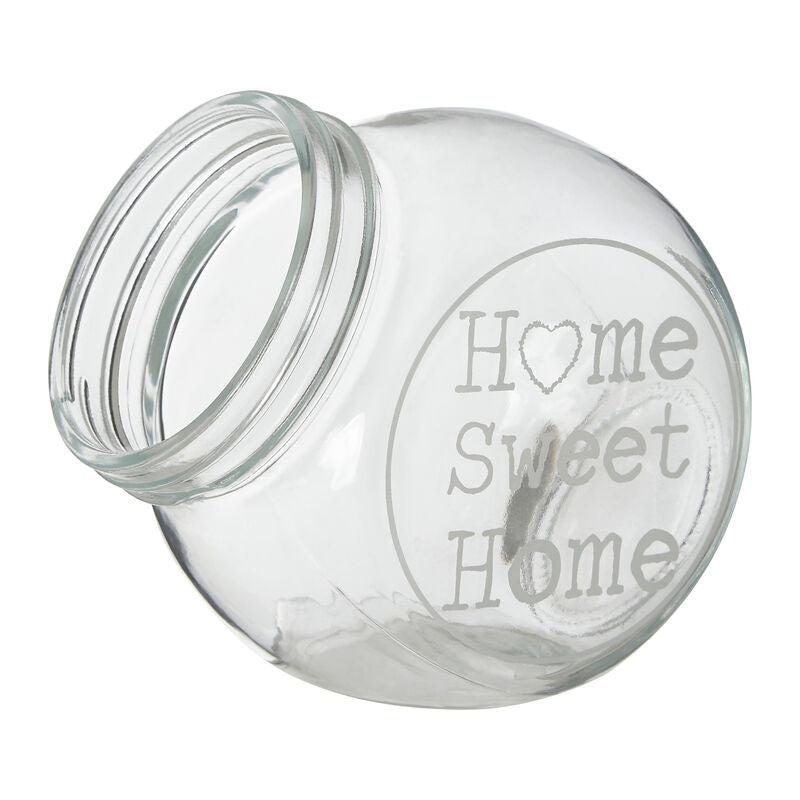 Olivia 700Ml Glass Storage Jar With Metal Lid