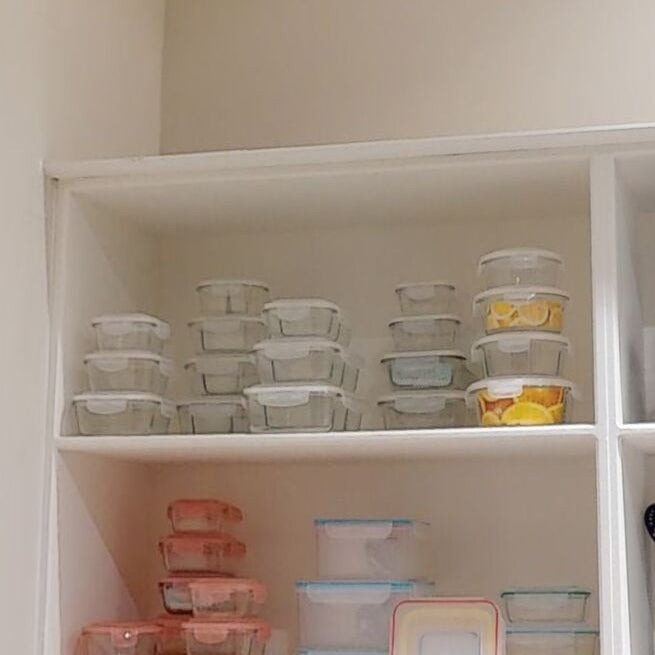 Freska 3 Section Rectangular Glass Container With Lid 1520 Ml