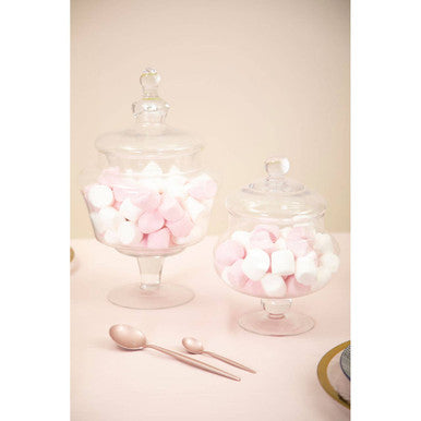 Olivia Clear Glass Small Candy Storage Jar