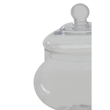 Olivia Clear Glass Candy Small Storage Jar