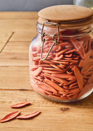 Luca Square 1050Ml Glass Jar With Wooden Lid - image 4