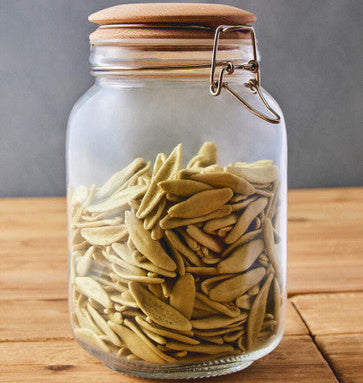 Luca Square 1550Ml Glass Jar With Wooden Lid - image 3