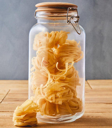 Luca Square 2150Ml Glass Jar With Wooden Lid - image 3