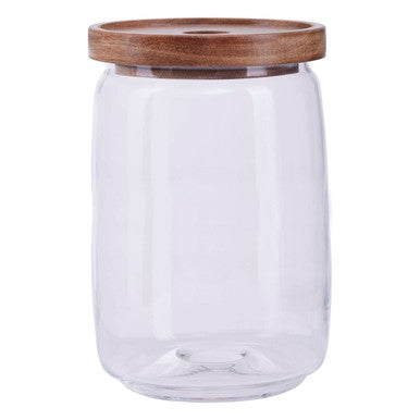 Tromso Glass Storage Jar with Acacia Lid 1260 ml - image 1
