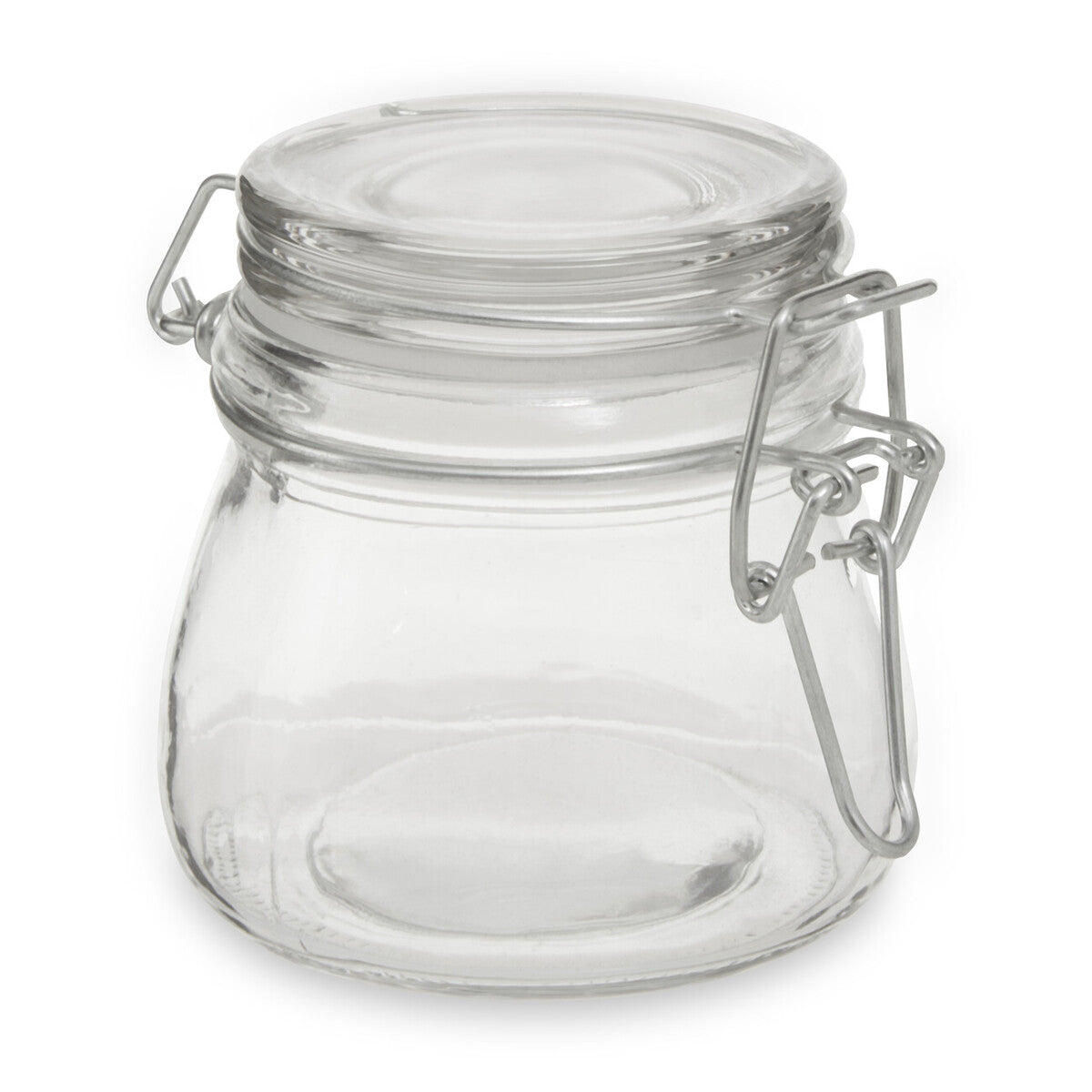 150Ml Rnd Glass Jar Clip Top Clear Lid