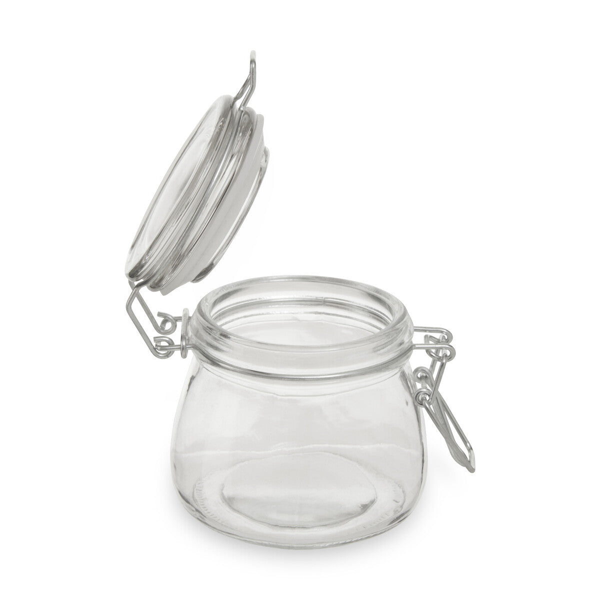 150Ml Rnd Glass Jar Clip Top Clear Lid