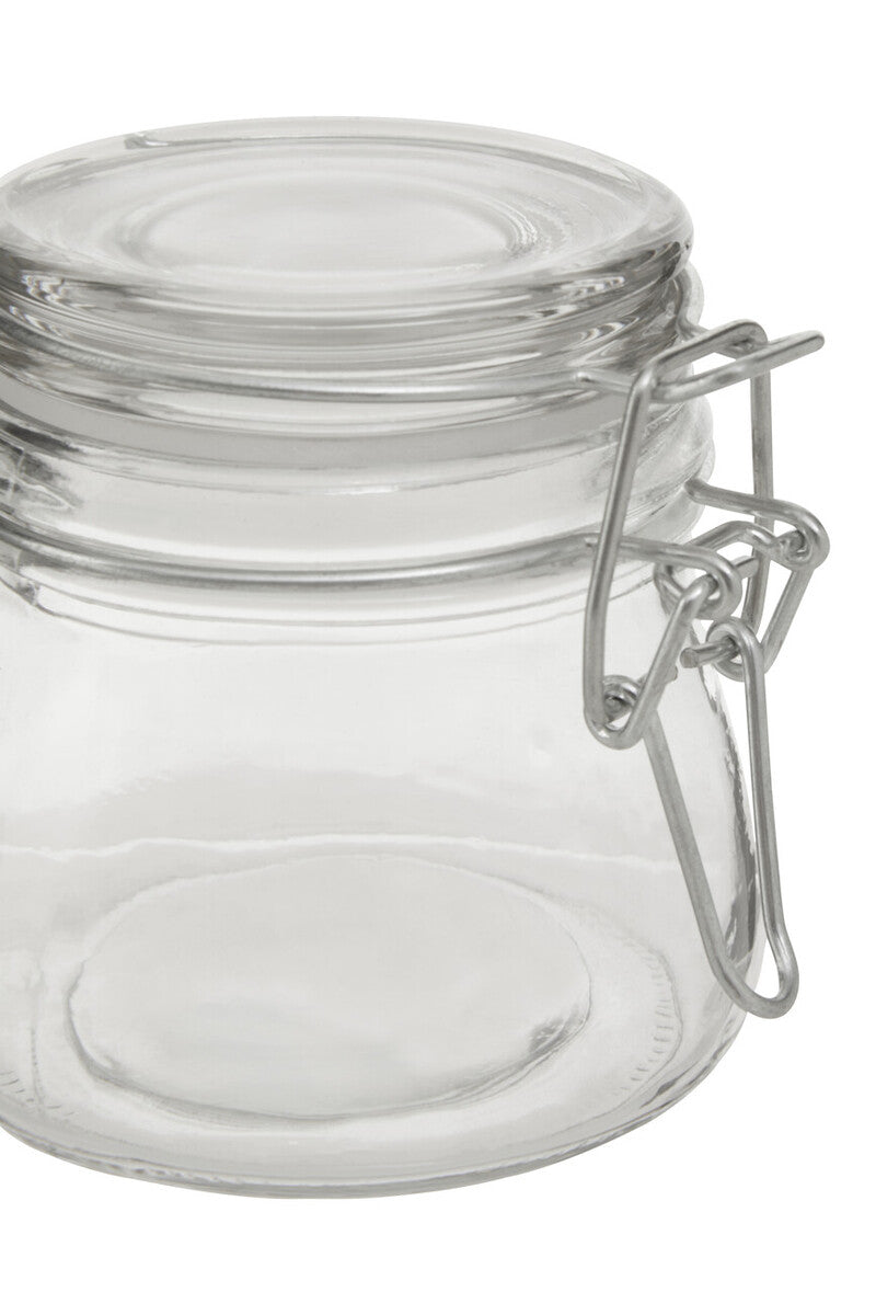 150Ml Rnd Glass Jar Clip Top Clear Lid