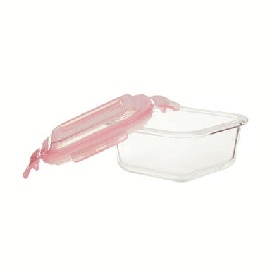 Freska 320Ml Square Glass Container