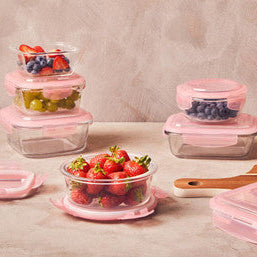 Freska 800Ml Square Glass Container