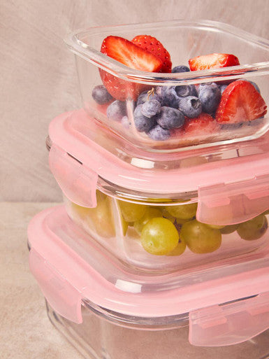 Freska 800Ml Square Glass Container