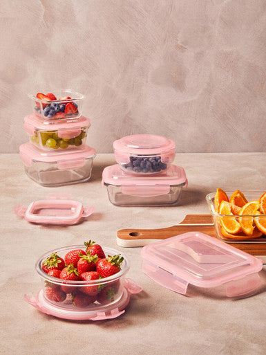 Freska 800Ml Square Glass Container