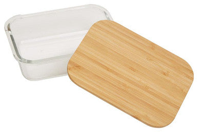 Freska Glass Container with Bamboo Lid 1040ml