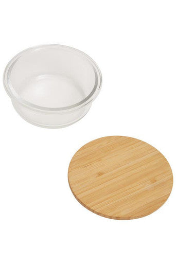 Freska 400Ml Glass Container With Bamboo Lid