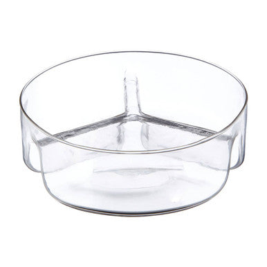 3 Section Equal Sided Glass Serving Dish - image 3