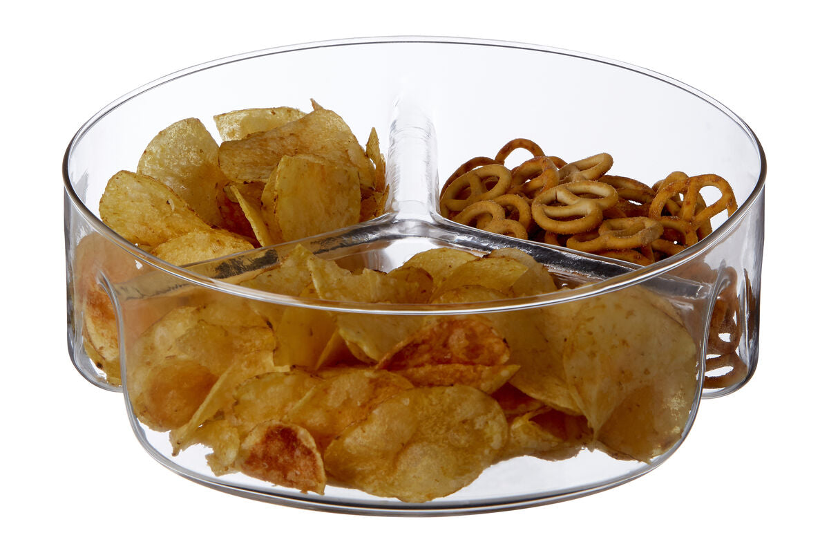 3 Section Equal Sided Glass Serving Dish - image 2