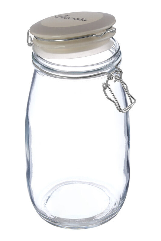 Diego Biscuit Glass Storage Jar 1500ml