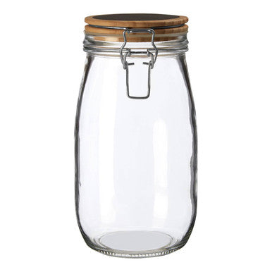 Appert Glass Storage Jar With Wooden Lid 1500 Ml - image 4