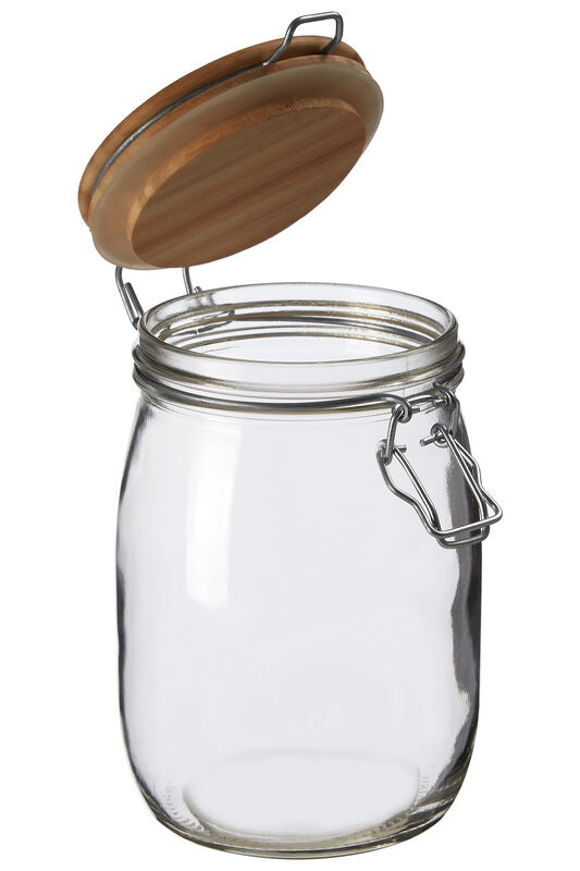 Appert Medium Storage Jar With Pine Wood Lid