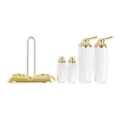 Gozo Gold 4 Piece Condiment Set