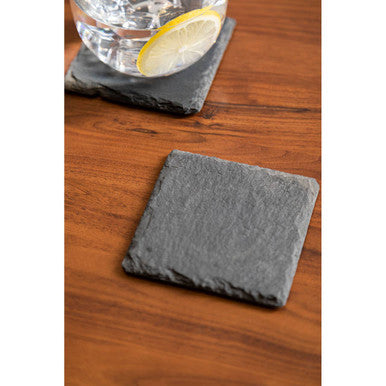 Set Of Four Slate Square Coasters