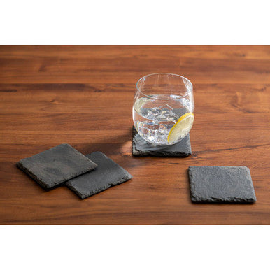 Set Of Four Slate Square Coasters
