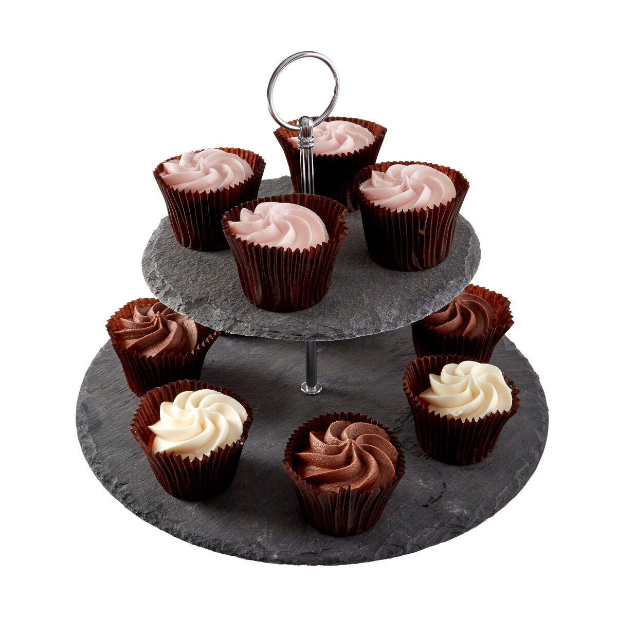 Slate 2 Tier Round Cake Stand - image 4