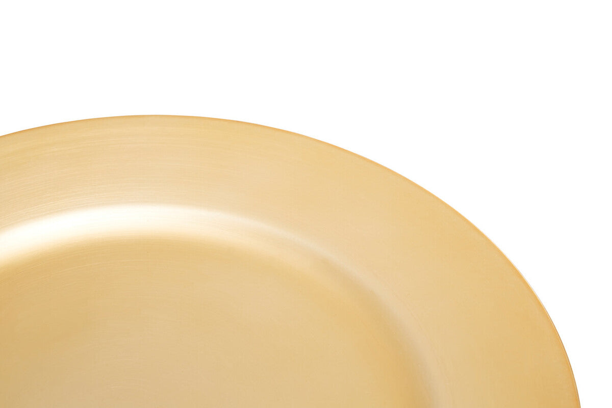 Dia Flat Gold Charger Plate