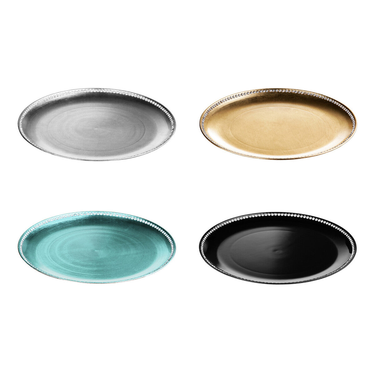 Radiance Silver Decorative Charger Plate - image 4
