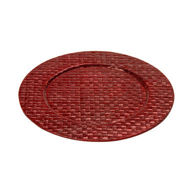 Pandanus Red Charger Plate - image 1