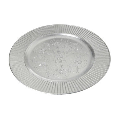 Redbud Silver Charger Plate