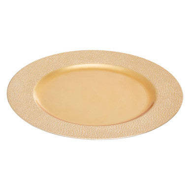 Paxton Gold Pebble Effect Charger Plate