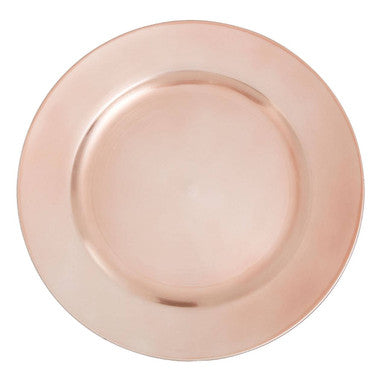 Dia Rose Gold Flat Style Charger Plate - image 2