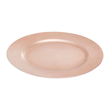 Dia Rose Gold Flat Style Charger Plate - image 1